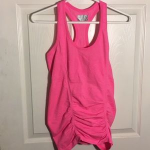 Pink fitted athleta tank